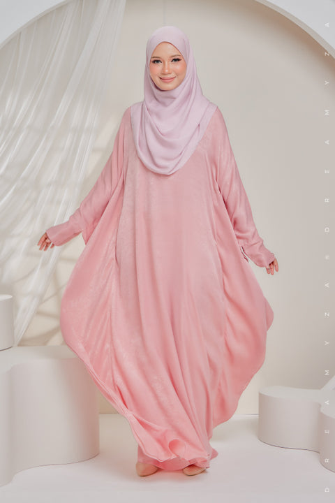 Sahara Shimmering Silk Kaftan Jubah Dress.