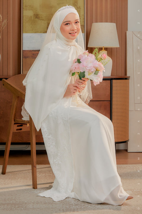 Soraya Embroidered Heavy Chiffon Jubah Dress.