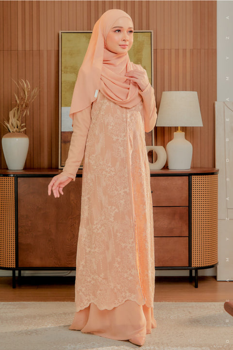 Soraya Embroidered Heavy Chiffon Jubah Dress.
