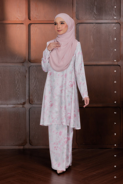 Akma Printed Silk Satin Riau Modern Kurung