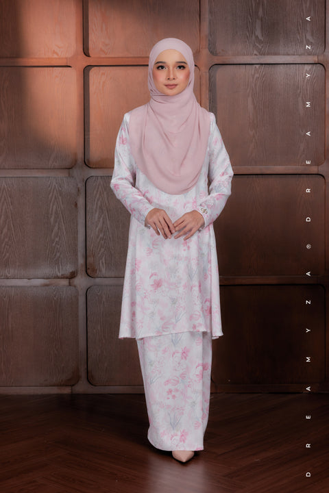 Akma Printed Silk Satin Riau Modern Kurung