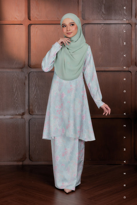 Akma Printed Silk Satin Riau Modern Kurung