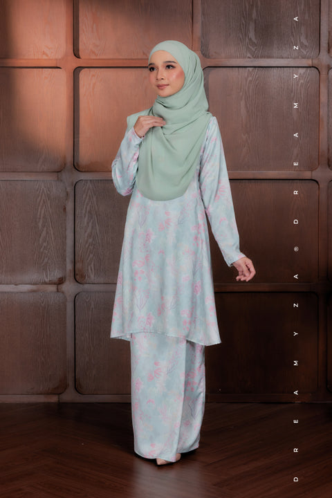 Akma Printed Silk Satin Riau Modern Kurung