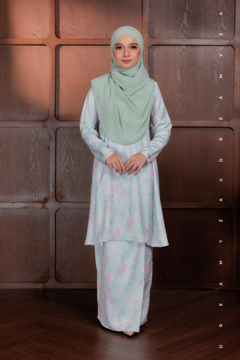 Akma Printed Silk Satin Riau Modern Kurung