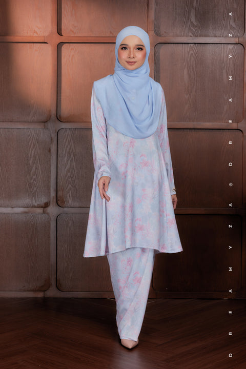 Akma Printed Silk Satin Riau Modern Kurung