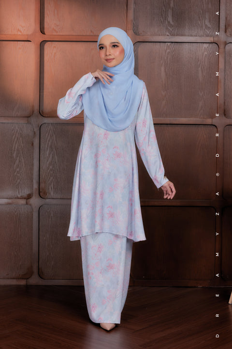 Akma Printed Silk Satin Riau Modern Kurung