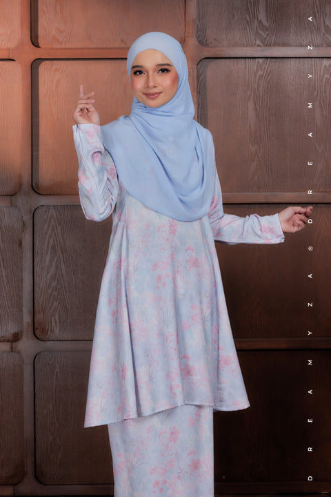 Akma Printed Silk Satin Riau Modern Kurung