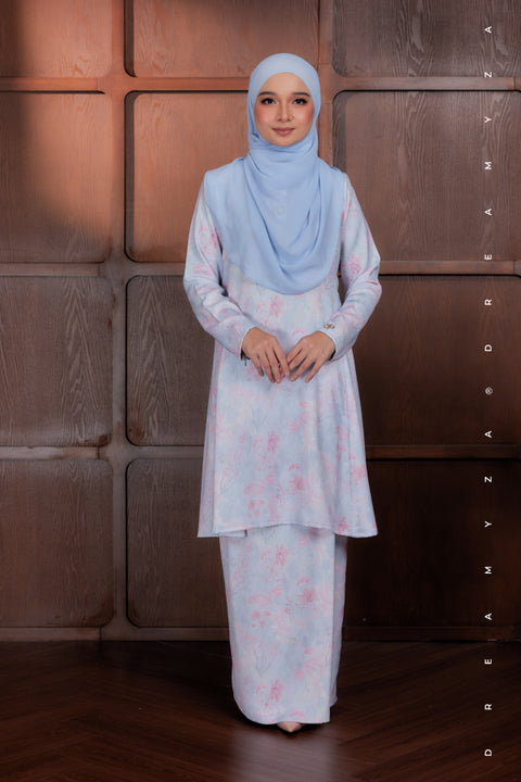 Akma Printed Silk Satin Riau Modern Kurung