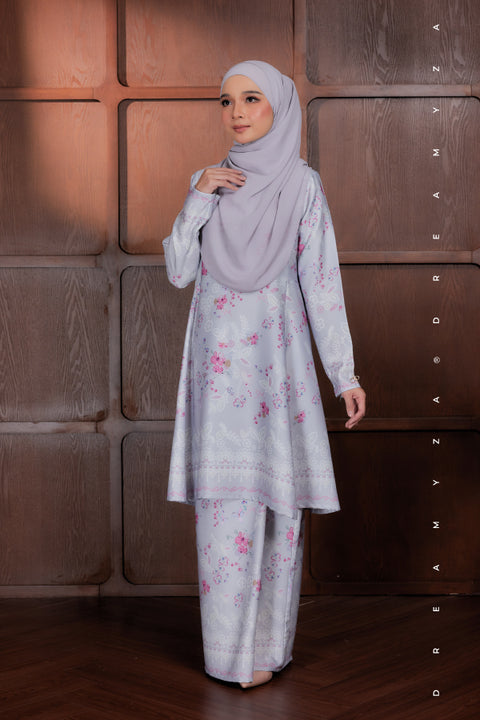 Akma Printed Silk Satin Riau Modern Kurung