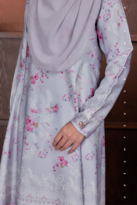 Akma Printed Silk Satin Riau Modern Kurung