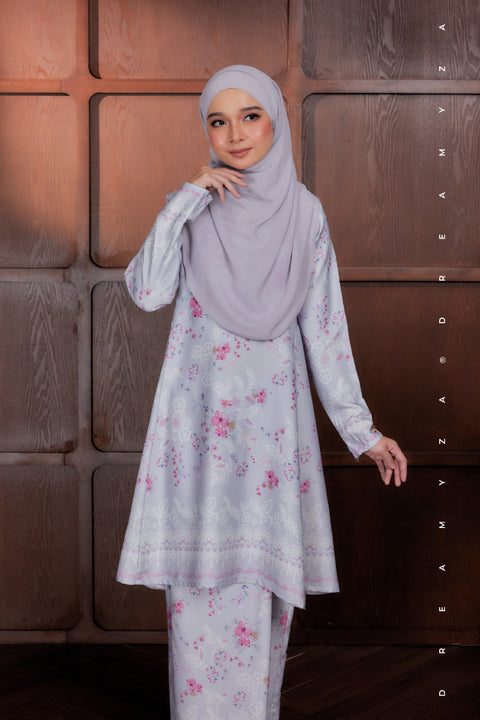 Akma Printed Silk Satin Riau Modern Kurung
