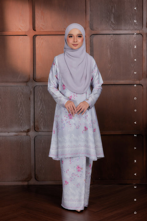 Akma Printed Silk Satin Riau Modern Kurung