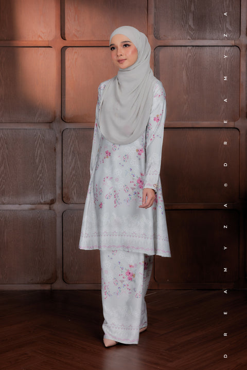 Akma Printed Silk Satin Riau Modern Kurung