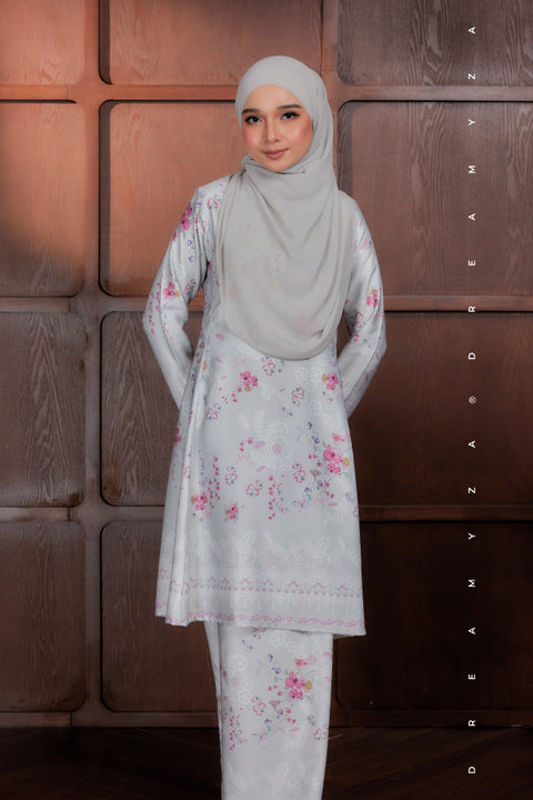 Akma Printed Silk Satin Riau Modern Kurung