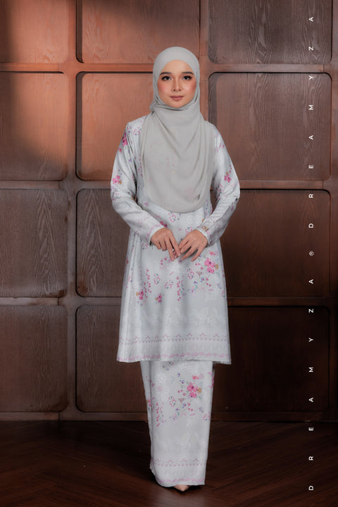 Akma Printed Silk Satin Riau Modern Kurung