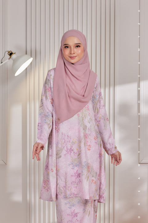 Akma Printed Silk Satin Riau Modern Kurung