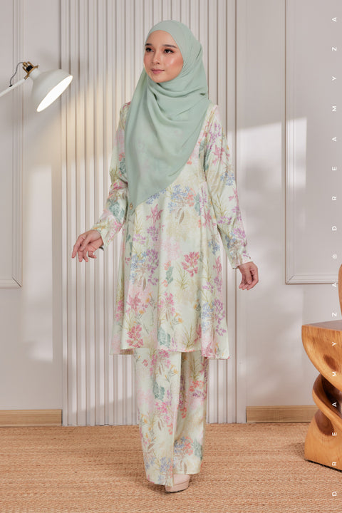 Akma Printed Silk Satin Riau Modern Kurung