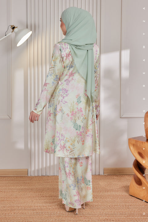 Akma Printed Silk Satin Riau Modern Kurung