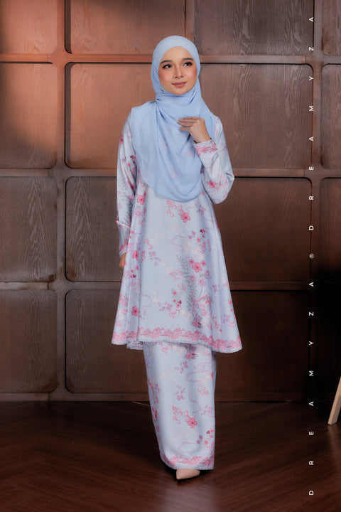 Akma Printed Silk Satin Riau Modern Kurung
