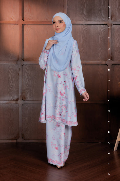 Akma Printed Silk Satin Riau Modern Kurung
