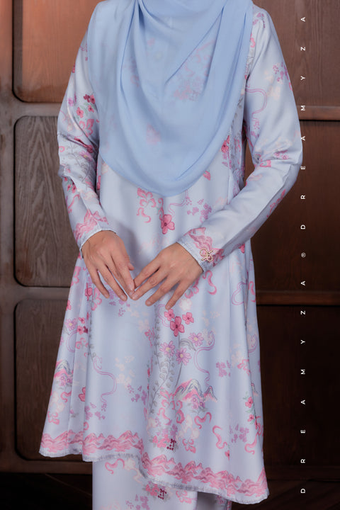 Akma Printed Silk Satin Riau Modern Kurung