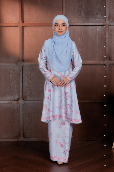 Akma Printed Silk Satin Riau Modern Kurung