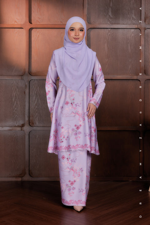 Akma Printed Silk Satin Riau Modern Kurung