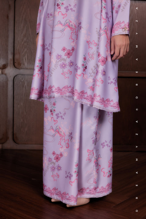 Akma Printed Silk Satin Riau Modern Kurung