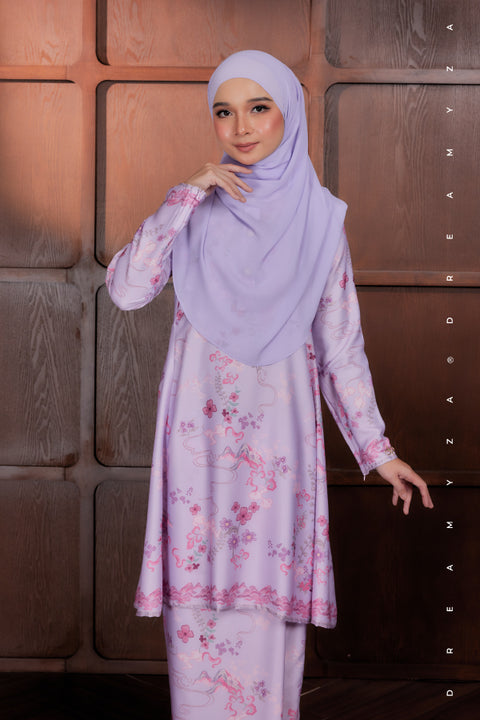 Akma Printed Silk Satin Riau Modern Kurung