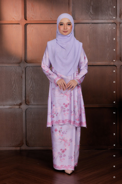 Akma Printed Silk Satin Riau Modern Kurung