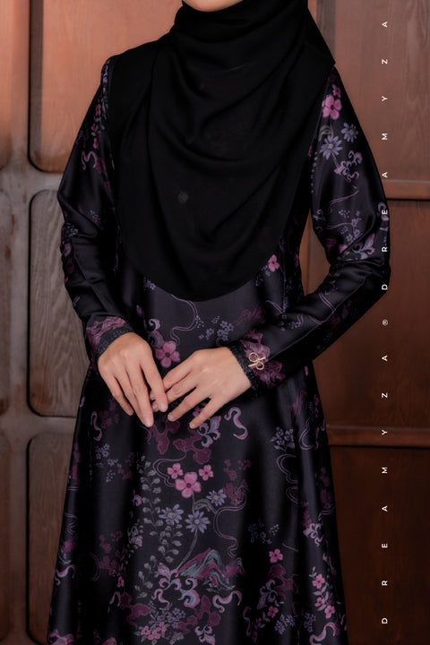 Akma Printed Silk Satin Riau Modern Kurung