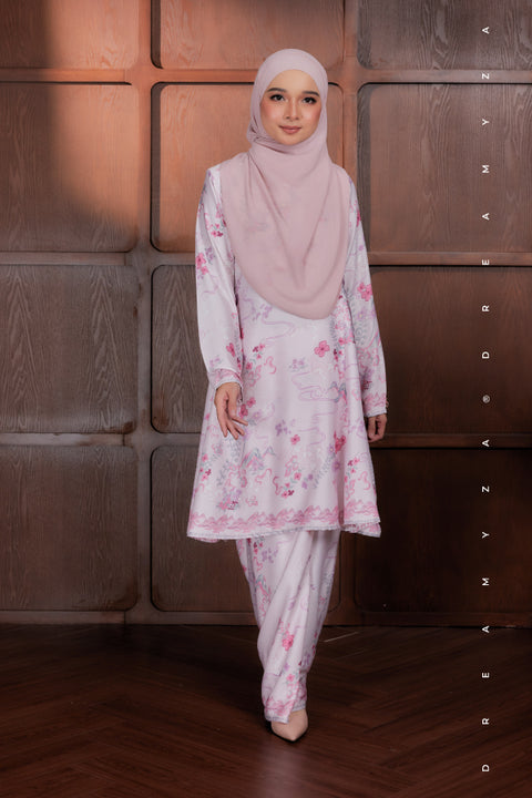 Akma Printed Silk Satin Riau Modern Kurung