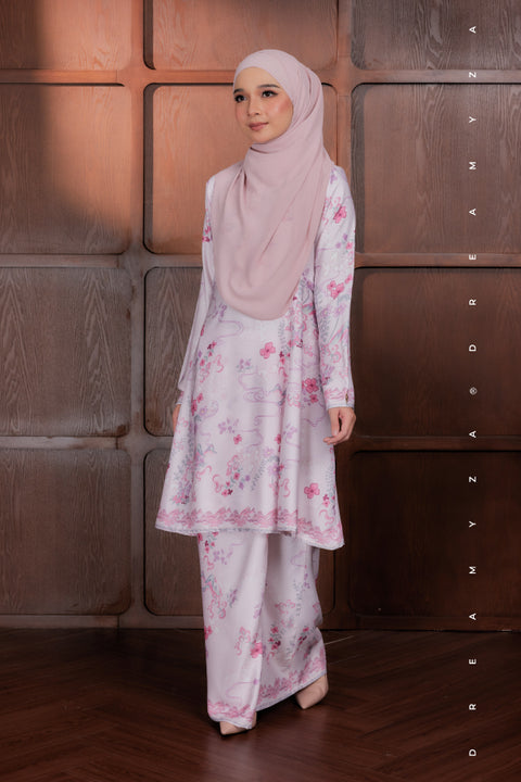 Akma Printed Silk Satin Riau Modern Kurung