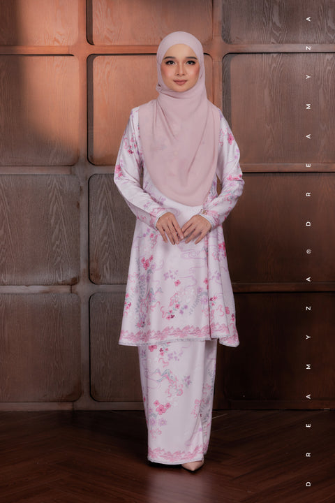 Akma Printed Silk Satin Riau Modern Kurung