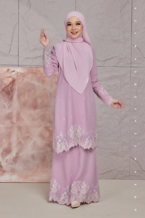Aurelia Embroidered Chiffon Modern Kurung