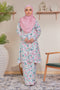 Alya Printed Riau Pahang Modern Kurung (Ironless).