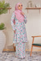 Alya Printed Riau Pahang Modern Kurung (Ironless).