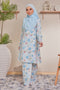 Alya Printed Riau Pahang Modern Kurung (Ironless).