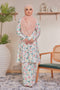 Alya Printed Riau Pahang Modern Kurung (Ironless).