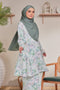 Alya Printed Riau Pahang Modern Kurung (Ironless)