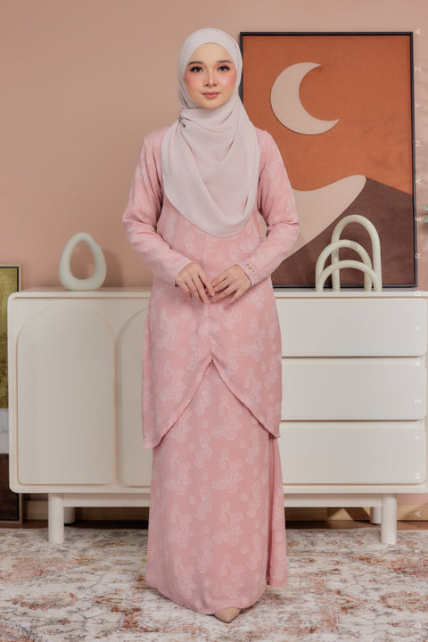 Azna Chiffon Jacquard V-Cut Modern Kurung