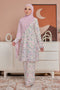 Azra Embroidered Printed Chiffon with Sulam Border Modern Kurung