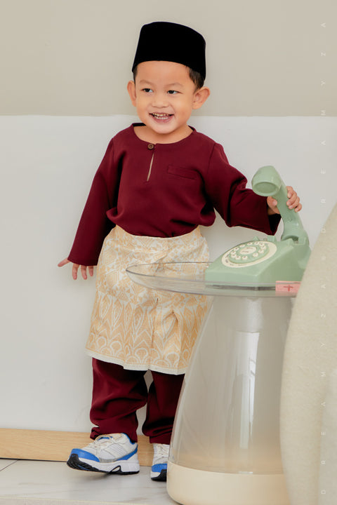 Alif Baju Melayu Teluk Belanga Modern Regular Fit (Kids).