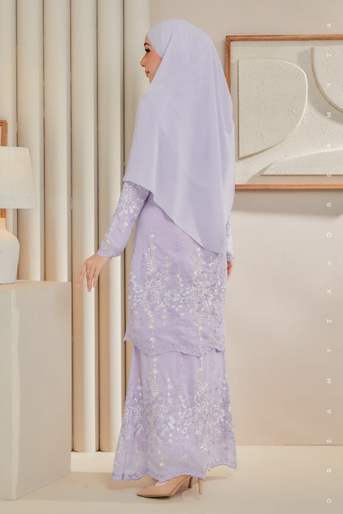 Karina Embroidered Sulam Chiffon Baju Kurung Moden