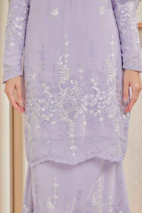 Karina Embroidered Sulam Chiffon Baju Kurung Moden