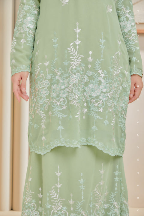 Karina Embroidered Sulam Chiffon Baju Kurung Moden