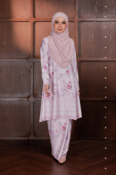 Akma Printed Silk Satin Riau Modern Kurung