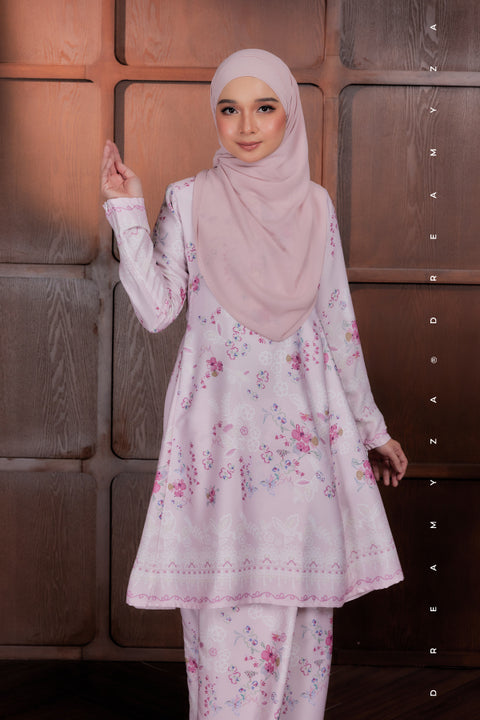 Akma Printed Silk Satin Riau Modern Kurung