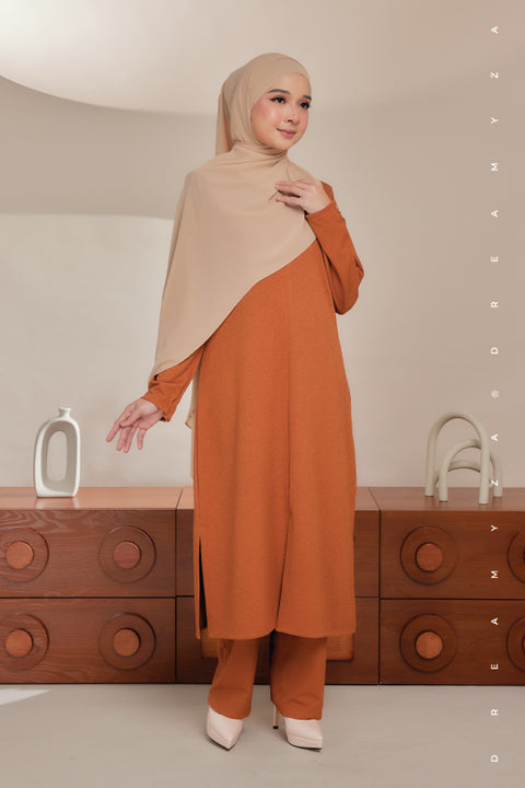 Ella Ironless PolyCotton Knitted Pant Suit