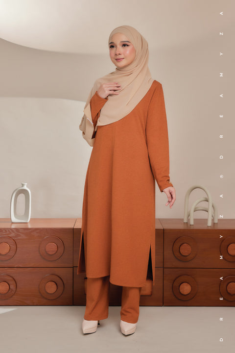Ella Ironless PolyCotton Knitted Pant Suit